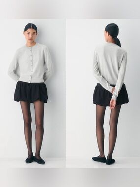 Aritzia Bare Merino Wool Crewneck Cardigan Sz XL